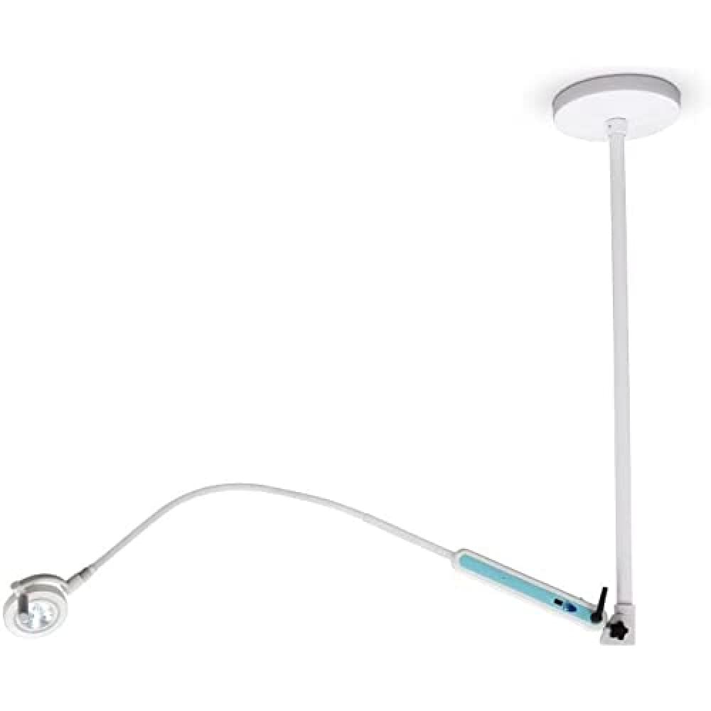 QUIRUMED Lámpara examen LED Touchless de techo, Niveles de brillo, Brazo flexible, Sin contacto, Giro 320º, Control de brillo, Blanca, Multiposicionable