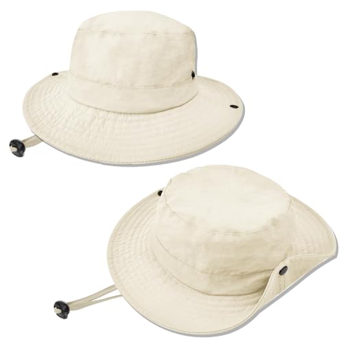 Image of Outdoor Kids Sun Hat UPF 50+ Quick Dry Foldable Bucket Hat Lightweight Adjustable Fishing Safari Hat for Girls and Boys