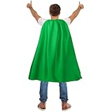 Maklulu Adult Superhero Capes and Masks - Halloween Costumes Adult Cape Superhero Party Capes(Green)