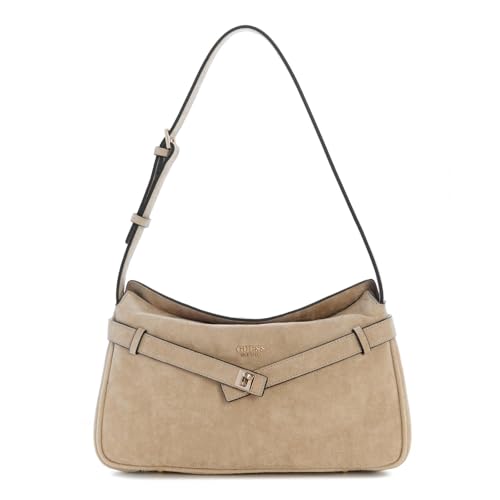 Sac à épaule GUESS Ella beige, finissez-en avec les sacs lourds et encombrants