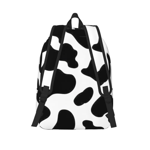 BREAUX Cow spot Canvas Casual Lightweight Duffel Bag, Fashion Duffel Bag, Unisex Travel Backpack3