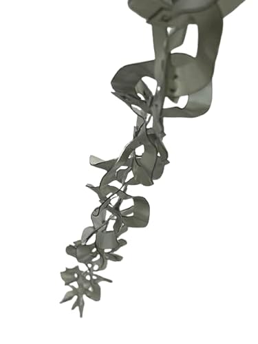 Regen-Kette zur Verschönerung von Abtropfflächen oder Drachen, dekorativ für Wasserablauf (große Kette aus weiß-grauem Aluminium)