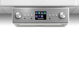 AUNA TESTBEOORDELING: ZEER GOED Connect Soundchef – onderbouwradio, keukenradio, onderbouw digitale radio, DAB+, VHF, 2 x 3 boxen, WLAN, 10 voorkeurzenders, afstandsbediening, wit