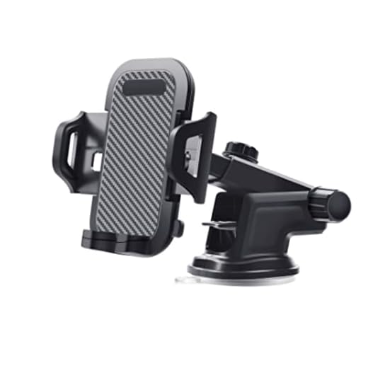 Super Adsorption Phone Holder, 360 Degree Rotation Car Universal Suction Cup Car Phone Holder for Dashboard Windshield Air Vent Long Arm Strong Suction Cell Phone Car Mount