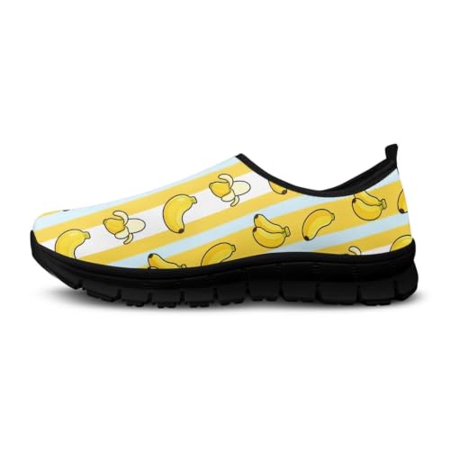 Image of Womens Slip On Walking Shoes Non Slip Loafer Breathable Holiday Travel Shoe Lightweight Casual Low Top Sneakers SizeUS 5.5-11.5