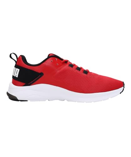 PUMA PUMA Men's Softride Rift Breeze Running Shoes, Black Red, 14
