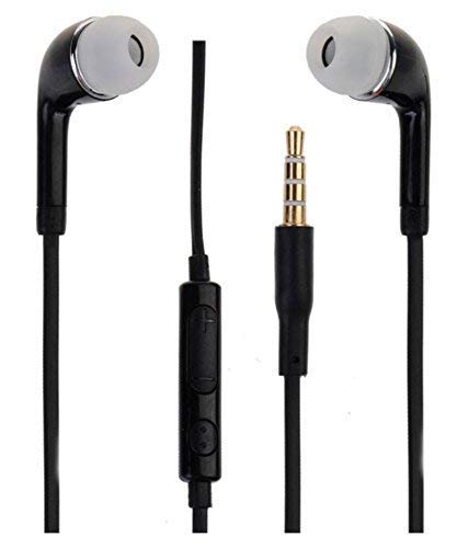 Image of Original EHS64 Wired in Ear Earphones with Mic, Tangle-Free Compatible with Samsung & Other 3.5mm Jack Supported Devices (Black)