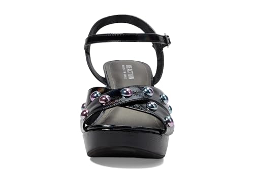 Kenneth Cole Reaction Reeva Stud Black Patent 6 M2