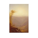 generic A Gorge in The Mountains by Sanford Robinson Gifford Poster Decorative Painting Canvas Wall Art Living Room Posters Bedroom Painting 12x18inch(30x45cm), Unframe-style