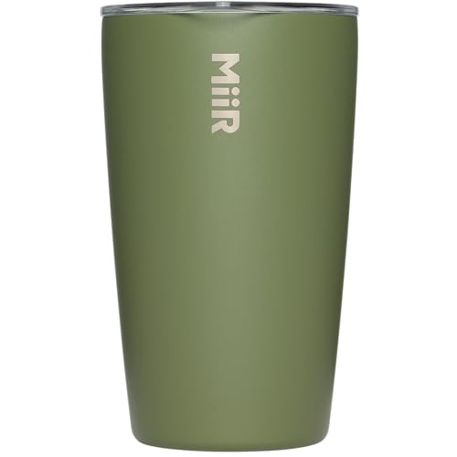 MiiR(ミアー)Tumbler 12oz タンブラー 真空断熱 ステンレス 354ml 蓋付き 保温 保冷 カップ (日本正規品) エバーグリーン