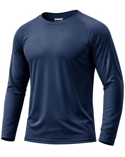 Image of Boladeci Men's UPF 50+ Sun Protection UV SPF Shirts Long Sleeve Lightweight Quick Dry Swim T-Shirts Rash Guard