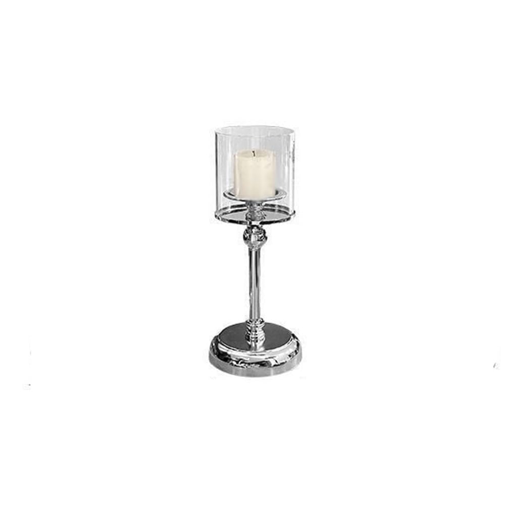 Vintage candle holder Table Decoration Candlestick Light Luxury Glass Candle Holder For Home Wedding Event And Party Festival(Small)