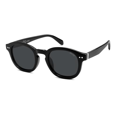 Image of SOJOS Retro Vintage Polarized Sunglasses for Women Men, Classic Square Panto Shades SJ2626