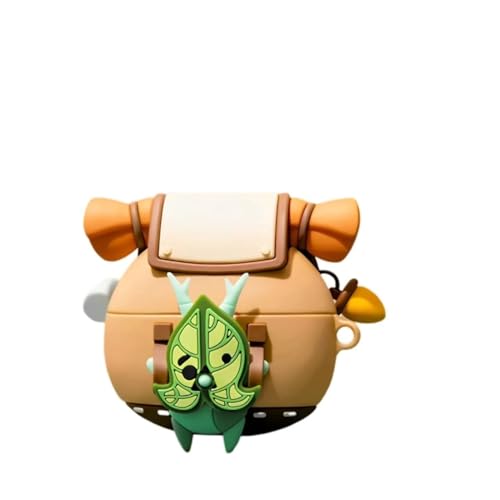 Korok - Funda de silicona compatible con Airpods Pro/Pro de 2ª generación con llavero, funda protectora a prueba de golpes de anime Yahaha, para niños, con kit de limpieza