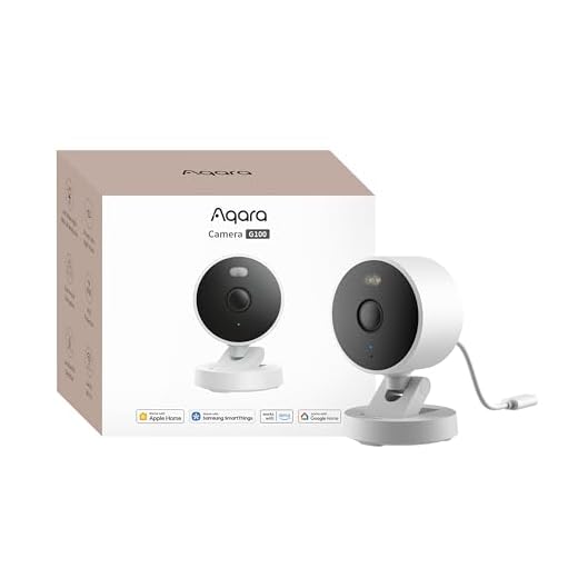 Aqara G100, 2K Sicherheitskamera für Innen & Außenbereich, HomeKit Secure Video, 2-Wege-Audio, Scheinwerfer Farb/IR Nachtsicht, KI-Erkennung,140°Sichtfeld, HomeKit, Alexa,Google,IFTTT, Weiß