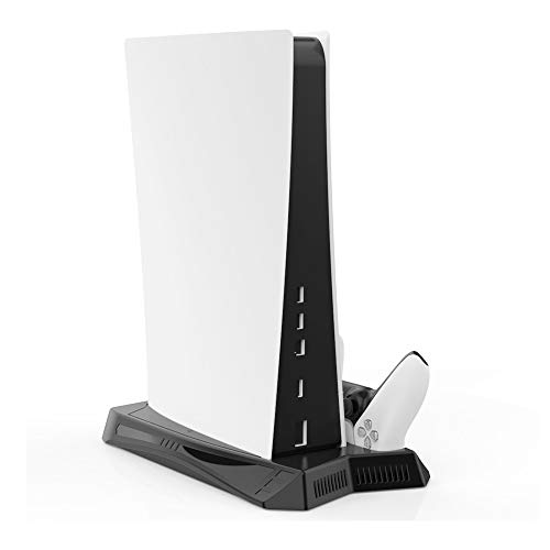 Cooling Fan Charging Dock Vertical Stand for PlayStation 5 PS5 Game Accessories With 3 USB HUB Charger Ports