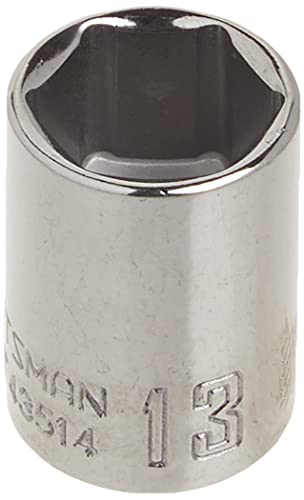Image of CRAFTSMAN Shallow Socket, Metric, 1 /4-Inch Drive, 13mm, 6-Point (CMMT43514) (Pack of 3)