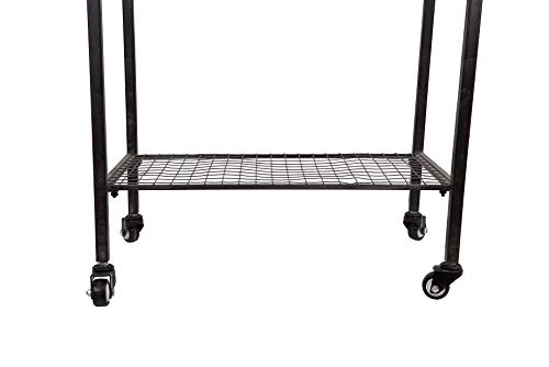 Creative-Co-Op-Metal-BucketPlanter-on-Stand-with-Casters Creative Co Op Metal BucketPlanter on Stand with Casters