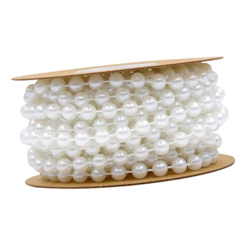 Guirnalda de perlas brillantes para decoración de bodas y accesorios de novia románticos