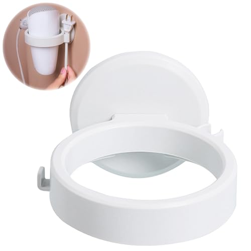 QianFenShi Support Seche Cheveux,Porte Seche Cheveux sans Percage,Porte Seche Cheveux Mural,Porte Seche Cheveux,Support de Sèche-Cheveux Autocollant sans...