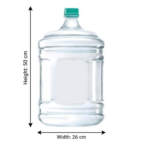 Image of Plastic Water Dispenser Bottle, 20L, White, BPA Free, Large Container without Thread Cap