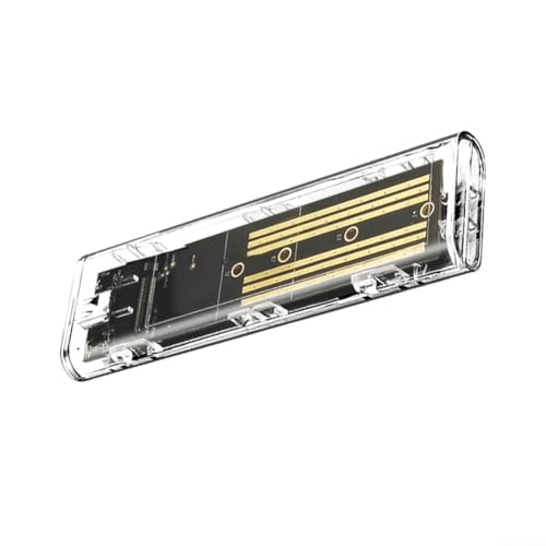 Caja externa para SSD M.2 NGFF/NVME con diseño transparente miniatura 5