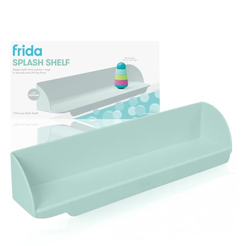 Image of Frida Baby Splash Bathtub Shelf Allows Kids to Splash with No Mess, Shelf Barrier Prevents Water from Escaping Out of the Tub, Extend & Use As Surface to Play On, Attaches to Tubs & Folds to Put Away