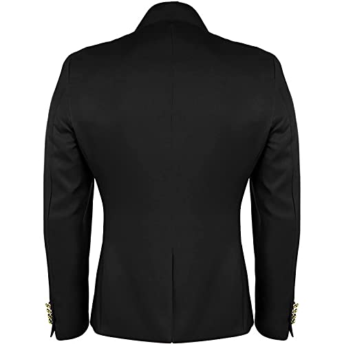 tuduoms Mens Victorian Prom Suit Jacket Steampunk Gothic Medieval TailCoat Vintage Slim Fit Button Down Formal Dress Shirt2