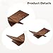 Chewtoyo Wood Book Stand, 12.6 X 9.1 in, 15° Tilted Cookbook & Book Display Stand, Portable & Detachable Design, for Desk, Office, Home