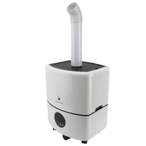 Plyisty Humidificador de 150-², Protección de Escasez de Agua de 25L de Humectantes de Niebla Industrial 4000 Ml/h con Control Remoto del Invernadero (Enchufe de la UE)