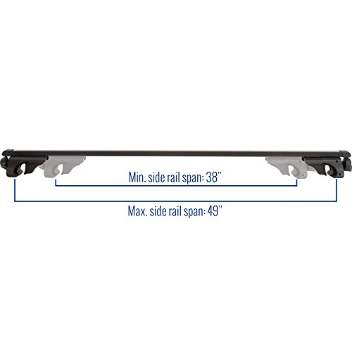 Apex RB-1006-49 Universal Side Rail Mounted Roof Bar, Black