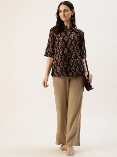 Image of Printed Mandarin Shirt - Casual & Chic (S-3XL)