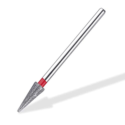 Nmkl38 3/32" Tapered Diamond Nail Drill Bit Rotary Cuticle Clean Burr Nail Art File For Electric Drill Machine Manicure Pedicure Tool (Fine - 4.3X12.0) #TOP1