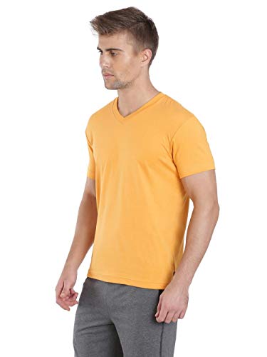Image of Jockey 2726 Men Super Combed Cotton Rich Solid V Neck Half Sleeve T-Shirt