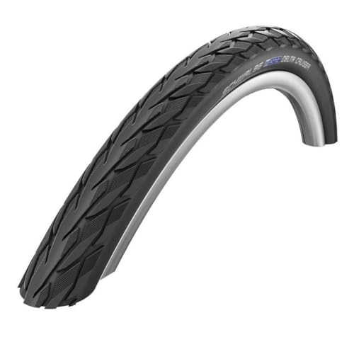 Schwalbe Delta Cruiser Fahrrad Bereifung, Schwarz, 26 x 1 3/8' 37-590