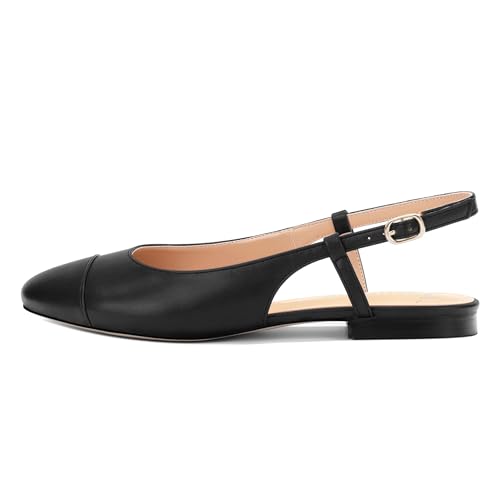 Women's Slingback Flats, Round Toe Flats for Women Dressy Casual Work Office Party, Women's Flats Dress Shoes2