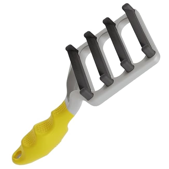 FUR4 deShedding Cat Brush for Short Hair Cats ¨C Pet Hair Brush with 4 Carbon Fiber Edges ¨C deShedding Tool Removes Loose Fur ¨C Gentle & Effective Cat Grooming Brush for Shedding-z893p2zb