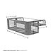 Titan Ramps Rear ATV Cargo Carrier Basket 150 lb Capacity Universal Storage Rack, Steel Mesh Surface