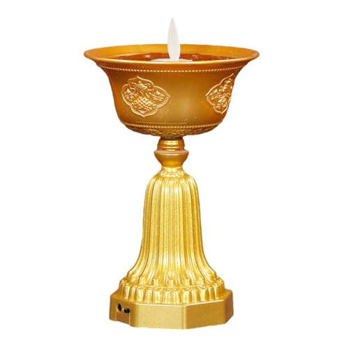 Lampe de prière LED réaliste avec effet flamme vacillante pour autel