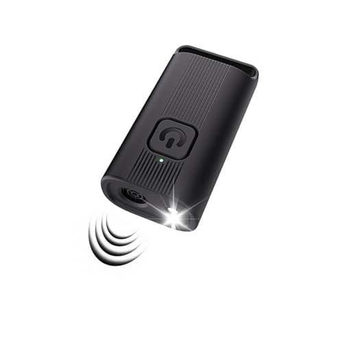 ZukQvrivelig Repelente Ultrasonico LED para Perros, Dispositivo Entrenador Recargable, Freno a Ladridos, Portátil, Dispositivo de Entrenamiento Canino, Alcance 50 Pies, Uso Indoor/Outdoor (Negro)