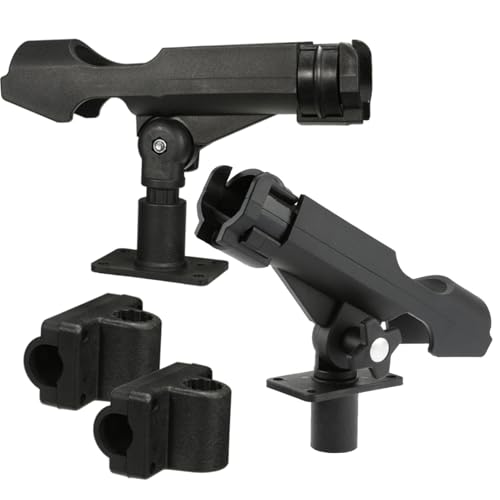 Support de canne à pêche pour bateau et kayak réglable en plastique lot de 2