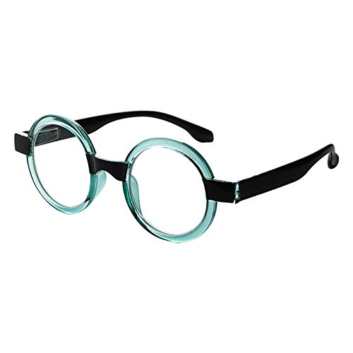 Eyekepper Round Reading Glasses for Women Retro Readers Eyeglasses - Green +2.50