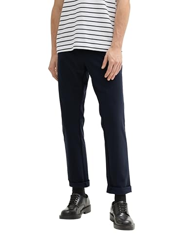 TOM TAILOR Herren 1042564 Slim Fit Chino Hose mit Stretch, 10668-Sky Captain Blue, 38W / 34L