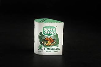 Spice Drop Lemongrass Ginger Natural Extract | For Tea, Soups, Shakes and beverages | 5 ml ( Pack of 5 x 180 Drops)