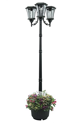 Get Cheap Price Sun-Ray 312016 Avalon 3-Head Solar Lamp Post and Planter, 7 ft, Black, Batteries Included Get Cheap Price Sun-Ray 312016 Avalon 3-Head Solar Lamp Post and Planter, 7 ft, Black, Batteries Included