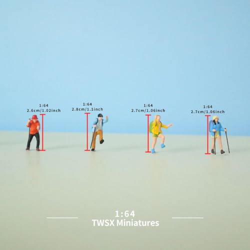Equipo de Montañismo Miniatura Escala 1:64, 4 piezas miniatura 2