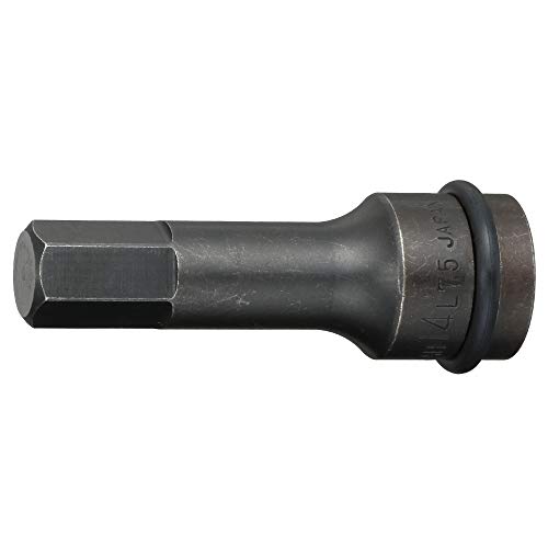 Tone 4AH-14L75 Semi-Long Hexagon Socket for Impact, 1/2 inch (12.7 mm) Insertion Angle 0.5 inch (14 mm)