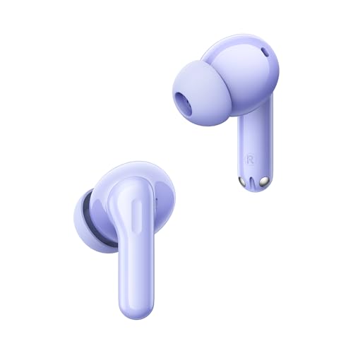 Image of realme Buds T200 True Wireless Earbuds with Hi-Res Audio, 12.4mm Dynamic Bass Drivers, 32 dB ANC, Quad Mic, 45ms Latency, Upto 50 Hrs Playback, Fast Charge, IP55 Rated, BT 5.4 (Dreamy Purple)
