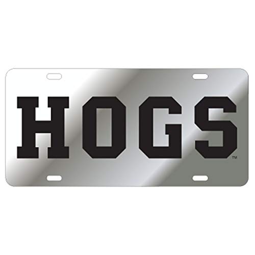 Craftique Arkansas Razorbacks TAG (LASER SIL/BLK HOGS (11057))