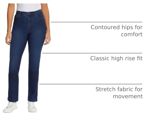Image of Gloria Vanderbilt Womens Amanda Classic High Rise Tapered Jean Plus Size